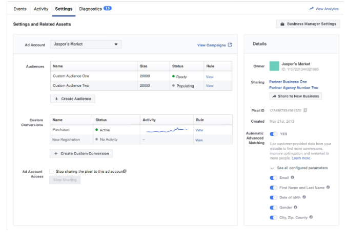 设置Facebook 像素高级匹配，提升转化率