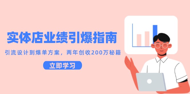 实体店业绩引爆,引流设计到爆单方案,两年创收200万
