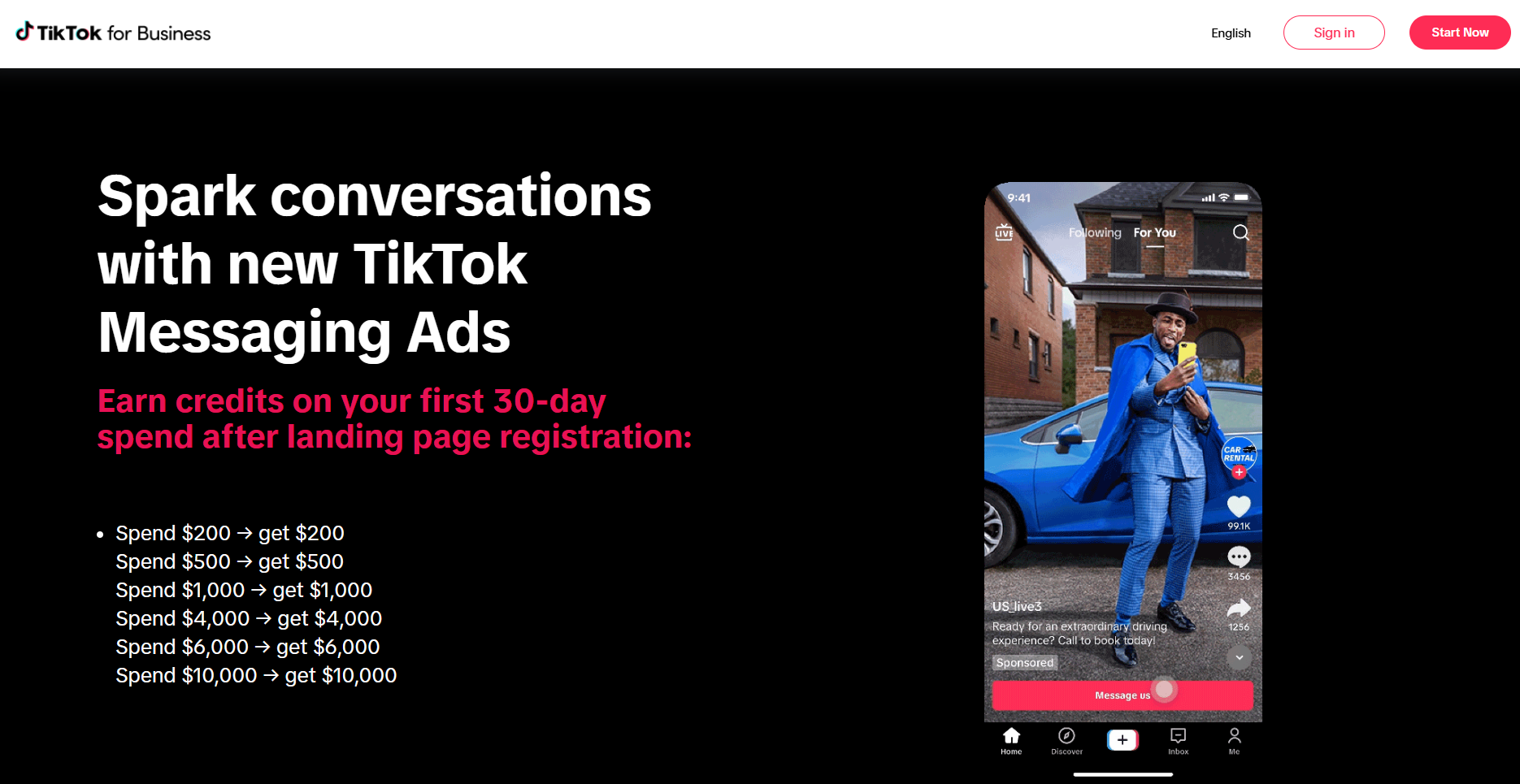 TikTok Messaging商业版
